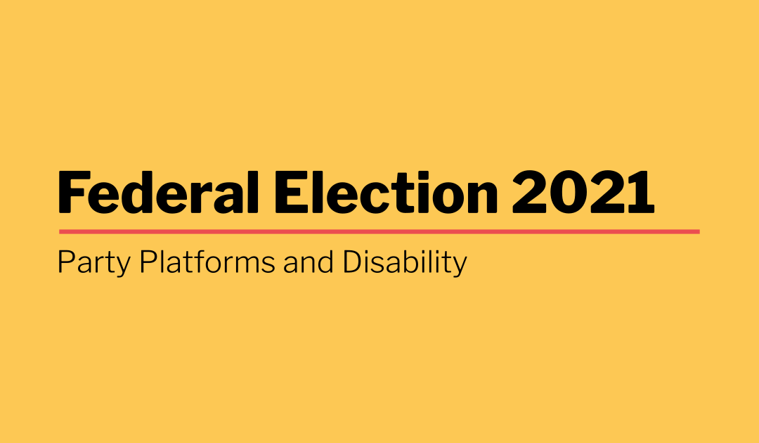 Party platforms and disability